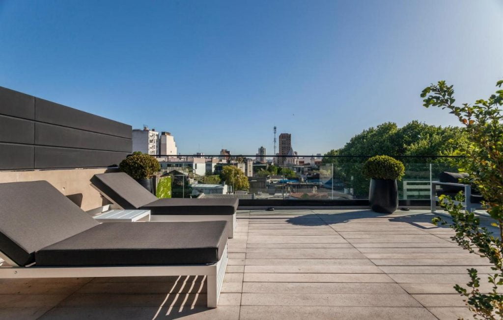 terraza del hotel Live Soho